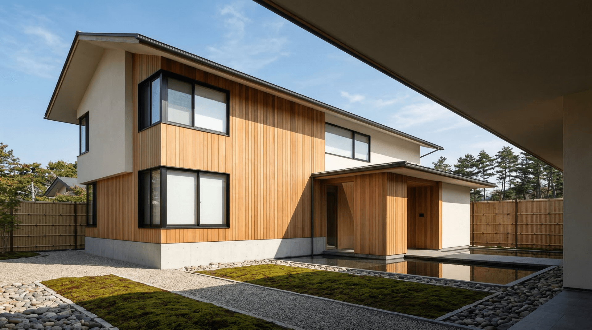 Japanese House Render Ideas for Minimal, Zen Vignettes